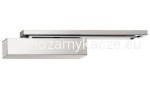 Samozamykacz DORMA TS92 G BASIC, z szyną ślizgową SREBRNY EN 1-4 (skrzydło do 80kg,max.szer.1100mm) montaż po stronie przeciwnej do zawias